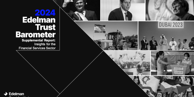 2024 Edelman Trust Barometer Report Cover Image